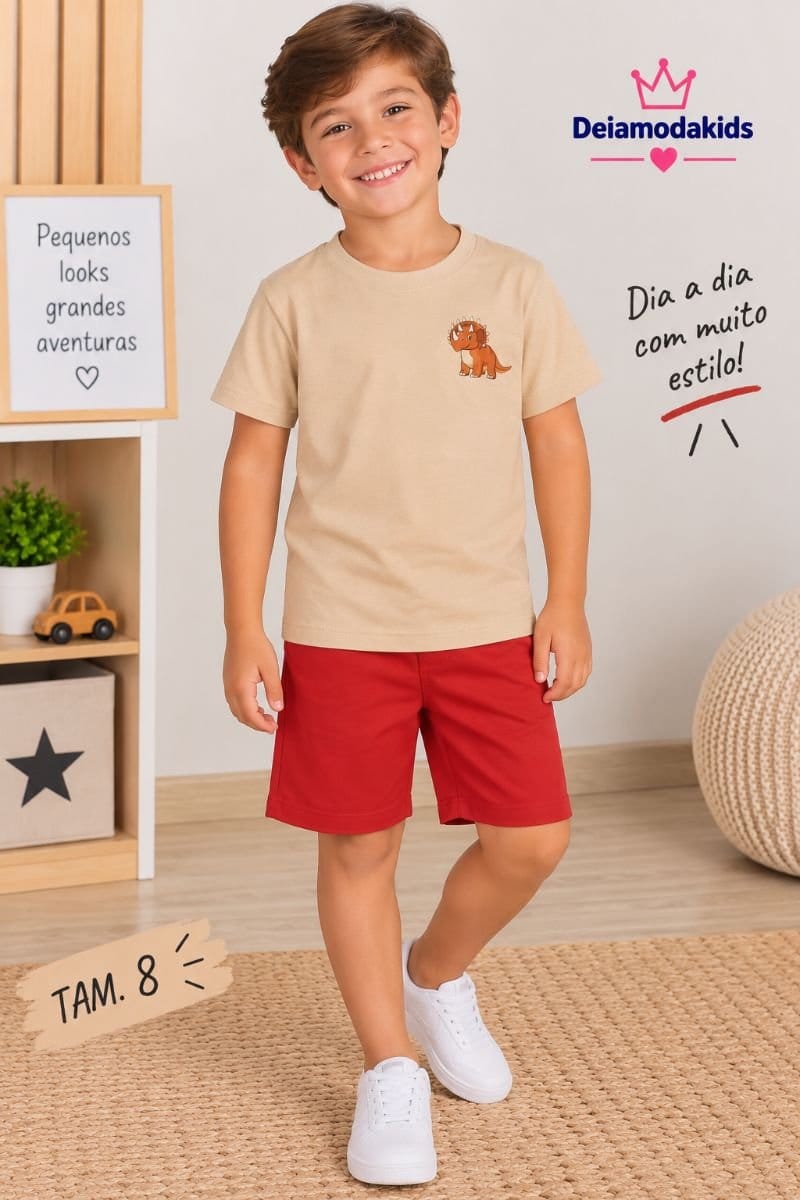 Conjunto Bermuda de Moletom - Foto 1